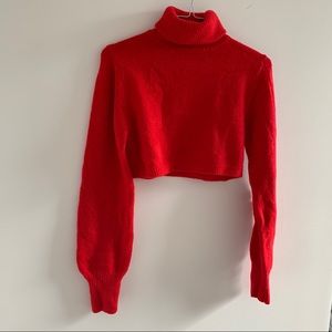 Olivia Jade x Princess Polly Red Cropped Sweater